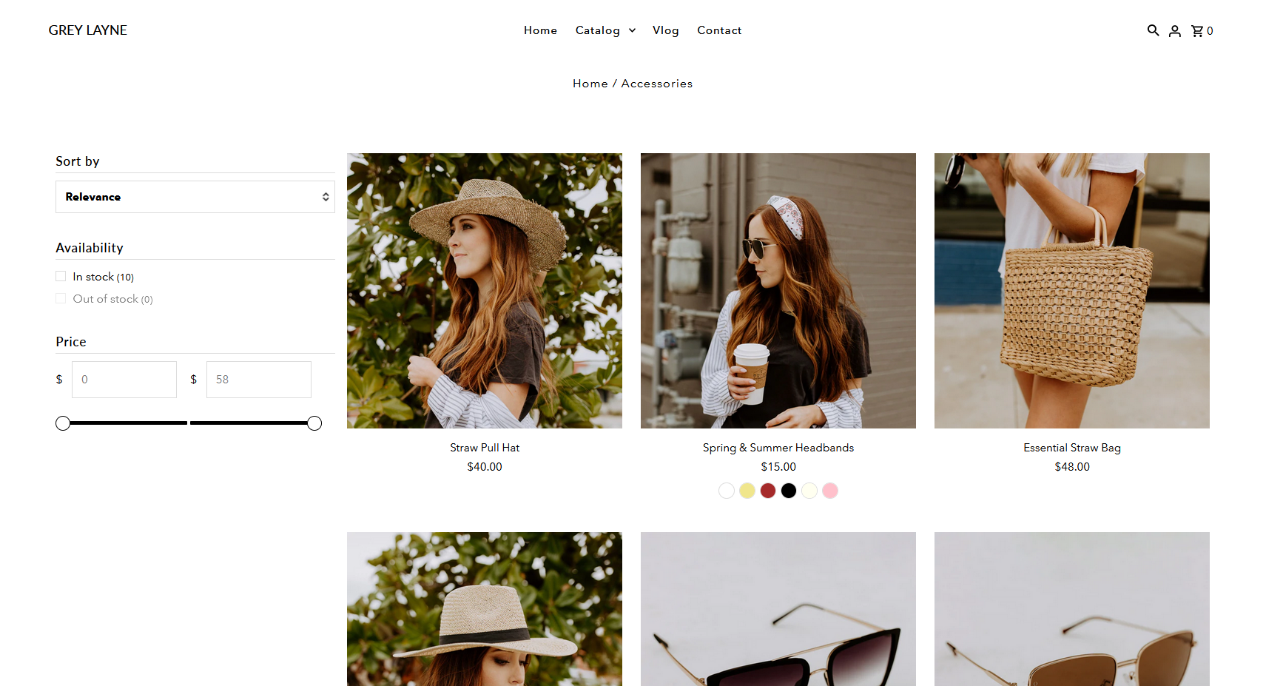 Product Category Search and Filter