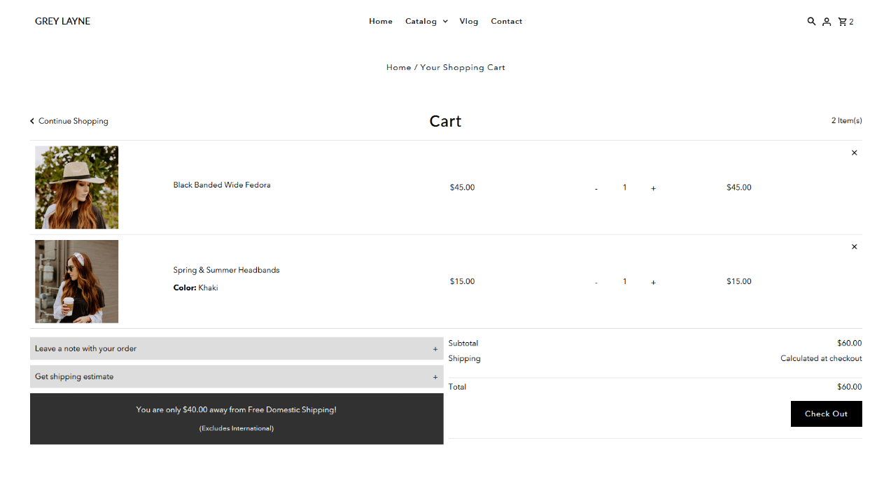 Grey Layne Cart